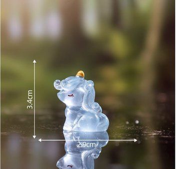Фігурка Єдиноріг для моделювання 3.4 х 2.9 см Блакитний 02515 фото