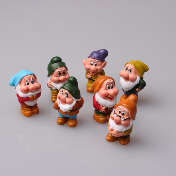 Декоративные фигурки Белоснежка и семь гномов. Набор 8 шт 2295 фото
